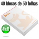 BLOCO DE ANOTAÇÕES • 2000 Unid.